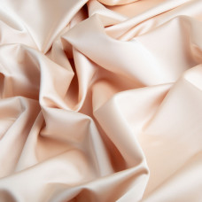 Тканина костюмна атласна Scarlett, 140 см, 220 г/м2, для одягу, платтів, костюмів, спідниць беж