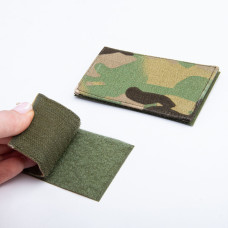 Набір шевронів 2 шт. з липучкою Звання ВСУ Солдати 5х10 см, вишитий патч шеврон мультикам