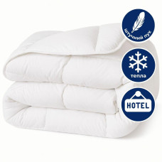 Ковдра зимова напівторна 175х210 см IDEIA штучний пух, для готелів, дому, тепла ковдра біла