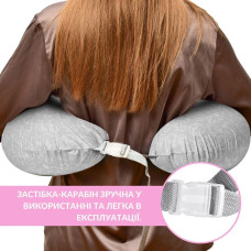 Подушка для годування диванчик 60х70х16 см бавовна антиалергенне волокно, для зручності мами, з блискавкою