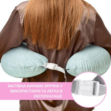 Подушка для годування диванчик 60х70х16 см бавовна антиалергенне волокно, для зручності мами, з блискавкою