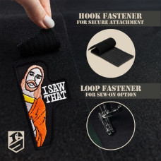 Набір шевронів 2 шт. із липучкою I Saw That 4,3х7,6 см вишитий патч нашивка шеврон