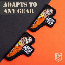 Набір шевронів 2 шт. із липучкою I Saw That 4,3х7,6 см вишитий патч нашивка шеврон