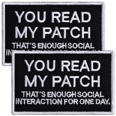 Набір шевронів 2 шт You Read My Patch 5×8 см, вишитий патч, нашивка, шеврон