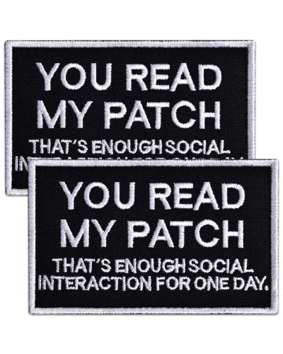 Набір шевронів 2 шт You Read My Patch 5×8 см, вишитий патч, нашивка, шеврон