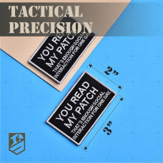 Набір шевронів 2 шт You Read My Patch 5×8 см, вишитий патч, нашивка, шеврон