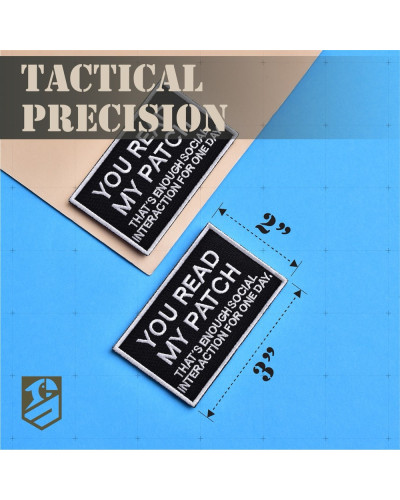 Набір шевронів 2 шт You Read My Patch 5×8 см, вишитий патч, нашивка, шеврон