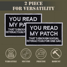 Набір шевронів 2 шт You Read My Patch 5×8 см, вишитий патч, нашивка, шеврон