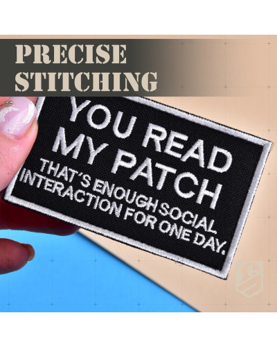 Набір шевронів 2 шт You Read My Patch 5×8 см, вишитий патч, нашивка, шеврон
