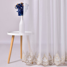 Тканина тюль бамбук з вишивкою Гаджа, 300 см V-bej