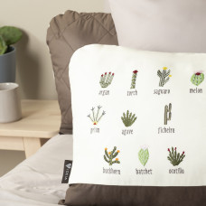 Подушка декоративна Кактус IDEIA 35х53 см з вишивкою антиалергенна стильна