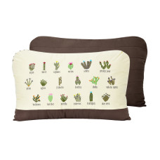 Подушка декоративна Кактус IDEIA 35х53 см з вишивкою антиалергенна стильна