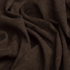 Тканина вельвет однотонний, 150 см, 330 г/м2, для одягу, платтів, костюмів, спідниць V-16 шоколад