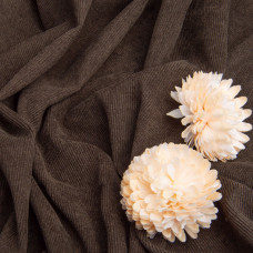 Тканина вельвет однотонний, 150 см, 330 г/м2, для одягу, платтів, костюмів, спідниць V-16 шоколад