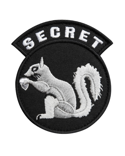 Шеврон на липучці Secret Squirrel 7,5×8,5 см вишитий патч, нашивка, шеврон Білка Розвідка