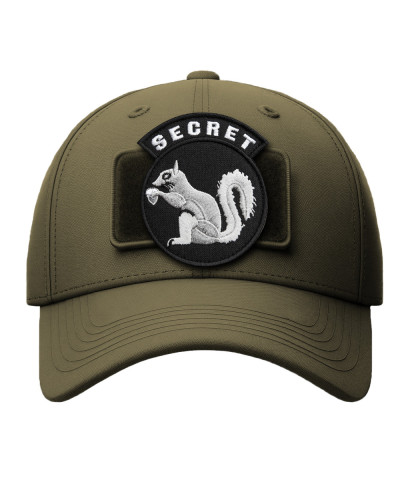 Шеврон на липучці Secret Squirrel 7,5×8,5 см вишитий патч, нашивка, шеврон Білка Розвідка