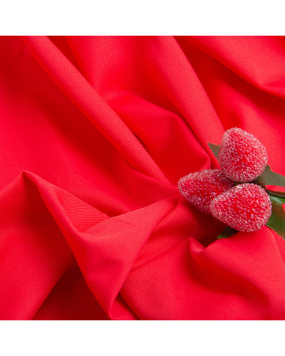 Тканина плащова Генуя, 150 см, 195 г/м2 яскраво червона