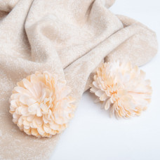 Тканина трикотаж тринитка Мармур фліс, 310 г/м2, 185 см св/беж