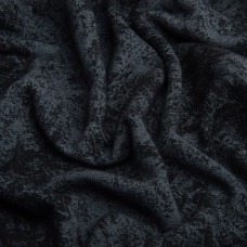 Тканина трикотаж тринитка Мармур фліс, 310 г/м2, 185 см чорний