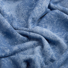 Тканина трикотаж тринитка Мармур фліс, 310 гр/м2, 185 см індіго