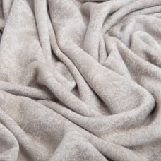 Тканина трикотаж тринитка Мармур фліс, 310 г/м2, 185 см беж