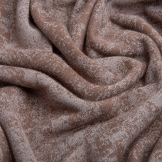 Тканина трикотаж тринитка Мармур фліс, 310 г/м2, 185 см т/беж