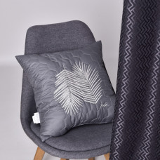 Набір подушок 2 шт Тропікал 50х50 см декоративна подушка антиалергенна з вишивкою сірий