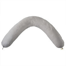 Подушка для вагітних та годування 30х190 см PAPAELLA гіпоалергенна, наволочка з бавовни на блискавці горошок