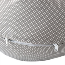 Подушка для вагітних та годування 30х190 см PAPAELLA гіпоалергенна, наволочка з бавовни на блискавці горошок