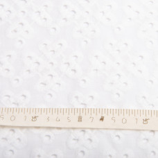 Тканина батист прошва Моллі, 130 см, 123 г/м2, бавовна, натуральна тканина для одягу молоко