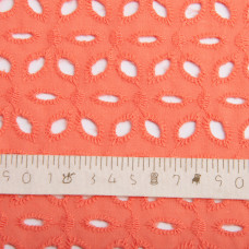 Тканина батист прошва Лола, 130 см, 130 г/м2, бавовна, натуральна тканина для одягу корал