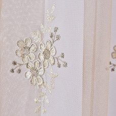 Тканина тюль фатин із вишивкою Беладонна, 295 см V-8 nude