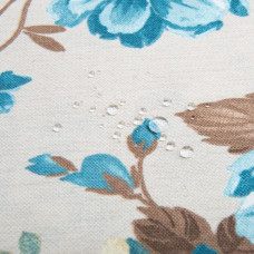 Тканина декоративна Глорія бавовна з водовідштовхувальним просоченням, для скатертин, штор, декору V-003 блакитна