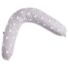 Подушка для годування 30х190 см бавовна антиалергенне волокно, для зручності мами та малюка, з блискавкою панда