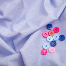 Тканина однотонна сорочкова FD-5060, 150 см, 117 г/м2, для чоловічих і жіночих сорочок блакитна