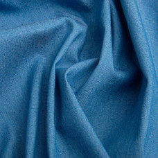 Тканина джинс, джинсова 140 см 145 г/2 полегшена, для джинсів, костюмів, спідниць, дитячого одягу блакитна