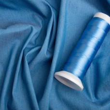 Тканина джинс, джинсова 140 см 145 г/2 полегшена, для джинсів, костюмів, спідниць, дитячого одягу блакитна