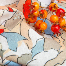 Тканина костюмно-плательна льон з віскозою 140 см 180 г/м2 для суконь, костюмів, спідниць, штанів, комбінезонів