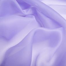 Тканина органза шовк 145 см 55 г/м2 для карнавальних, вечірніх костюмів, плаття, для декору бузок