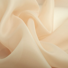 Тканина органза шовк 145 см 55 г/м2 для карнавальних, вечірніх костюмів, плаття, для декору беж