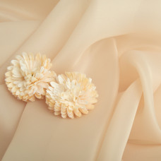 Тканина органза шовк 145 см 55 г/м2 для карнавальних, вечірніх костюмів, плаття, для декору беж