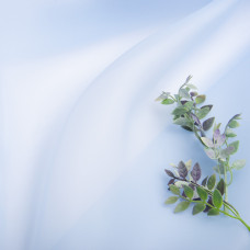 Тканина органза шовк 145 см 55 г/м2 для карнавальних, вечірніх костюмів, плаття, для декору блакитна