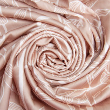 Тканина плательна атлас шовк стрейч Греммі, 100 г/м2 150 см легка для платтів, блуз, піжам, аксесуарів т/беж