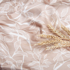 Тканина плательна атлас шовк стрейч Греммі, 100 г/м2 150 см легка для платтів, блуз, піжам, аксесуарів т/беж