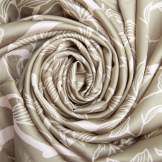 Тканина плательна атлас шовк стрейч Греммі, 100 г/м2 150 см легка для платтів, блуз, піжам, аксесуарів олива