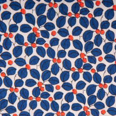 Тканина плательна віскоза Санторіні, 145 см 120 г/м2 для суконь, спідниць, штанів, дитячого одягу Марічка синя