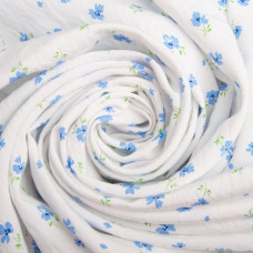 Тканина плательна віскоза Санторіні, 145 см 120 г/м2 для суконь, спідниць, штанів, дитячого одягу, незабудка