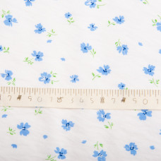 Тканина плательна віскоза Санторіні, 145 см 120 г/м2 для суконь, спідниць, штанів, дитячого одягу, незабудка