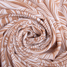 Тканина платтяна креп 150 см 110 г/м2 легка, для суконь, спідниць, штанів, аксесуарів листя беж