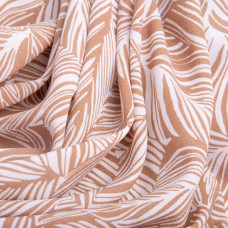 Тканина платтяна креп 150 см 110 г/м2 легка, для суконь, спідниць, штанів, аксесуарів листя беж